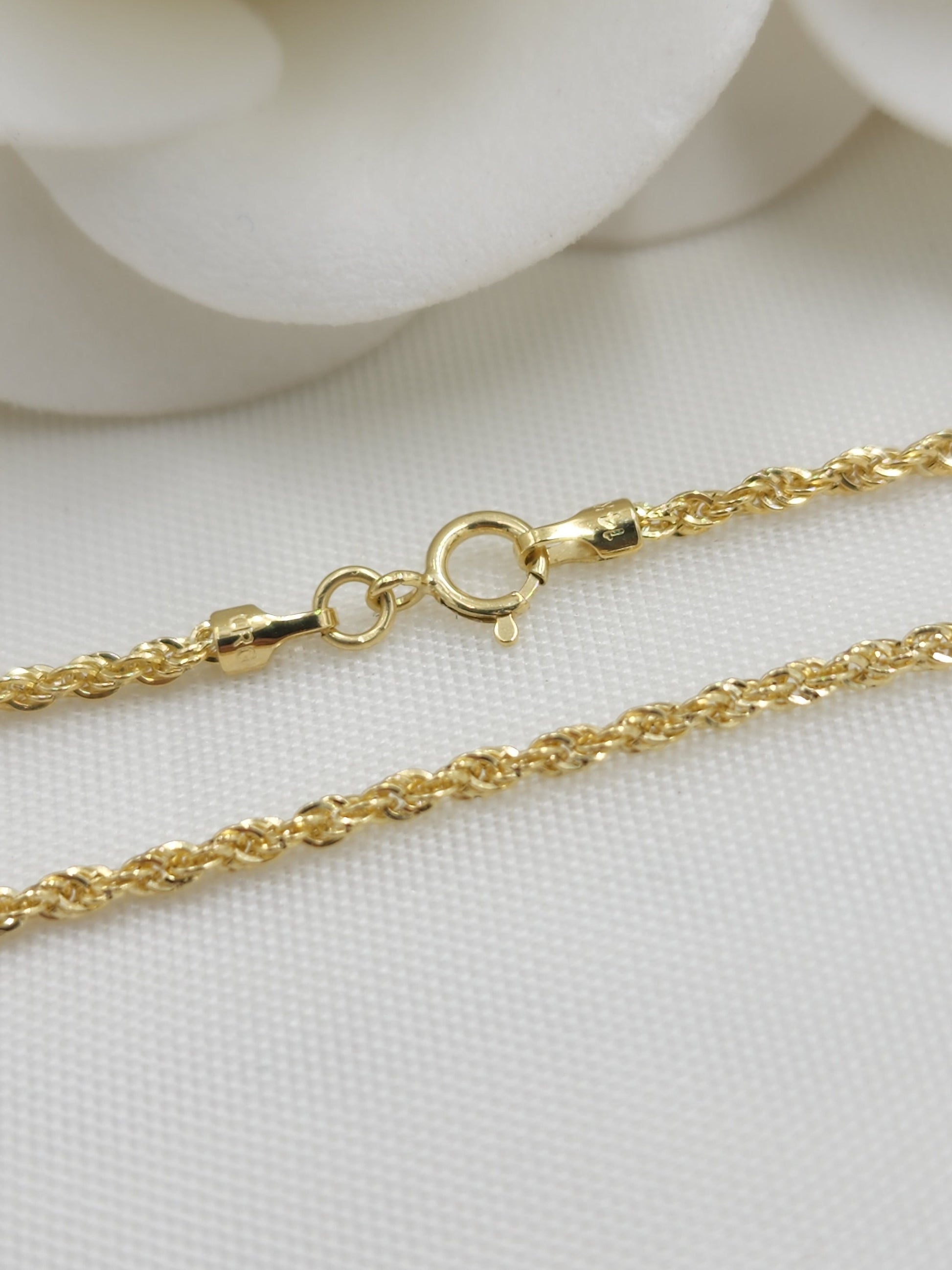 Elegant 14k Rope Chains - Hollow - Lightweight - Perfect Gift - Elegant and Shiny