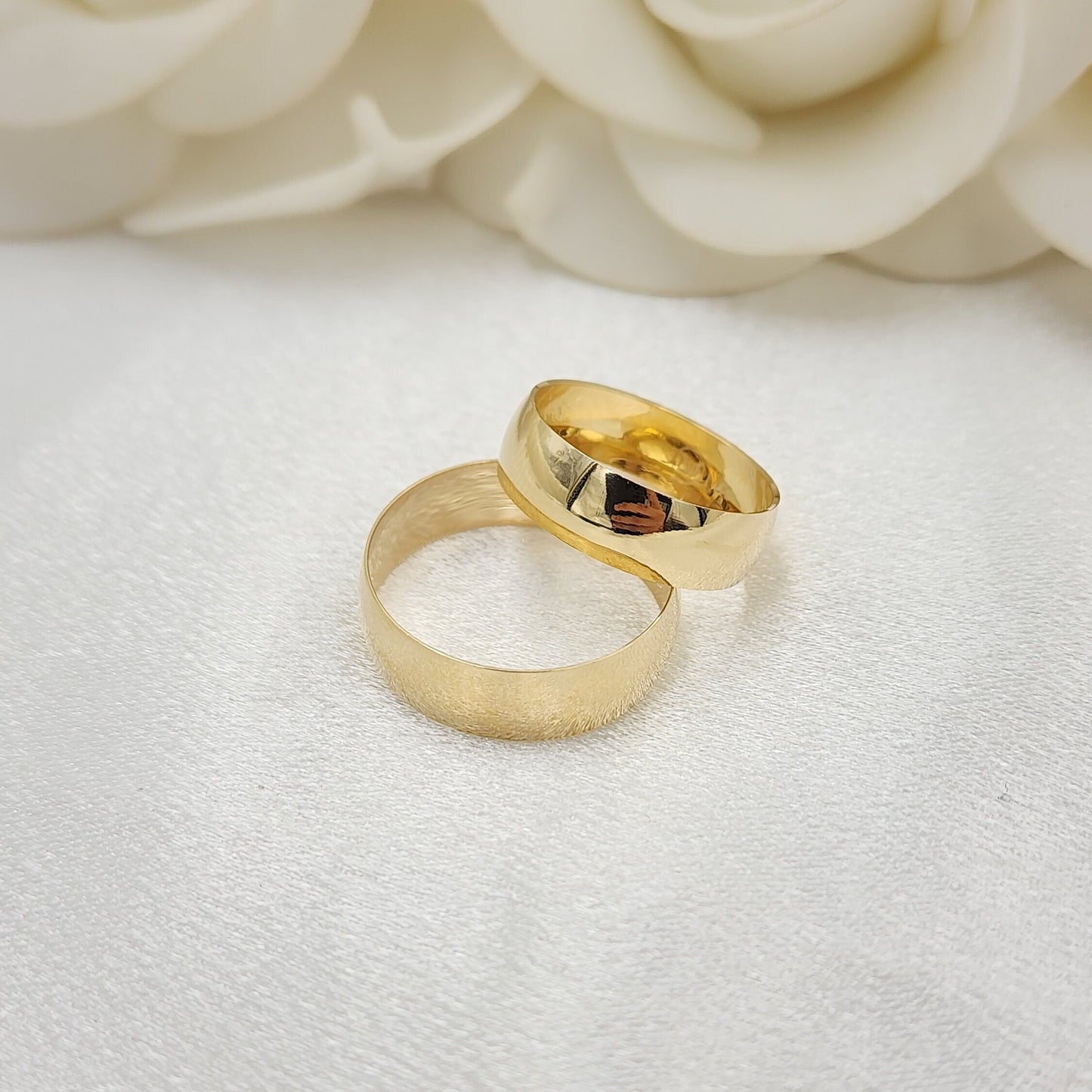 Solid 14k Gold Polished Band Rind - For Her - For Him - Perfect Gift