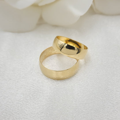 Solid 14k Gold Polished Band Rind - For Her - For Him - Perfect Gift