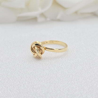 Beautiful Solid 14k Gold knot Ring - Big Knot Ring - Fine Jewelry