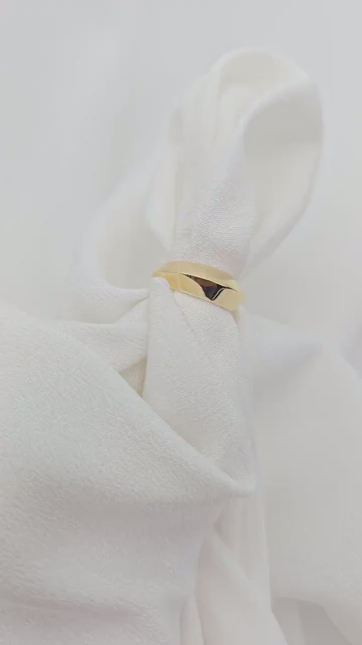 Beautiful 14k yellow Gold Polished ring - Fine Jewelry - Versatile Ring For Her - Elegant & Everlasting